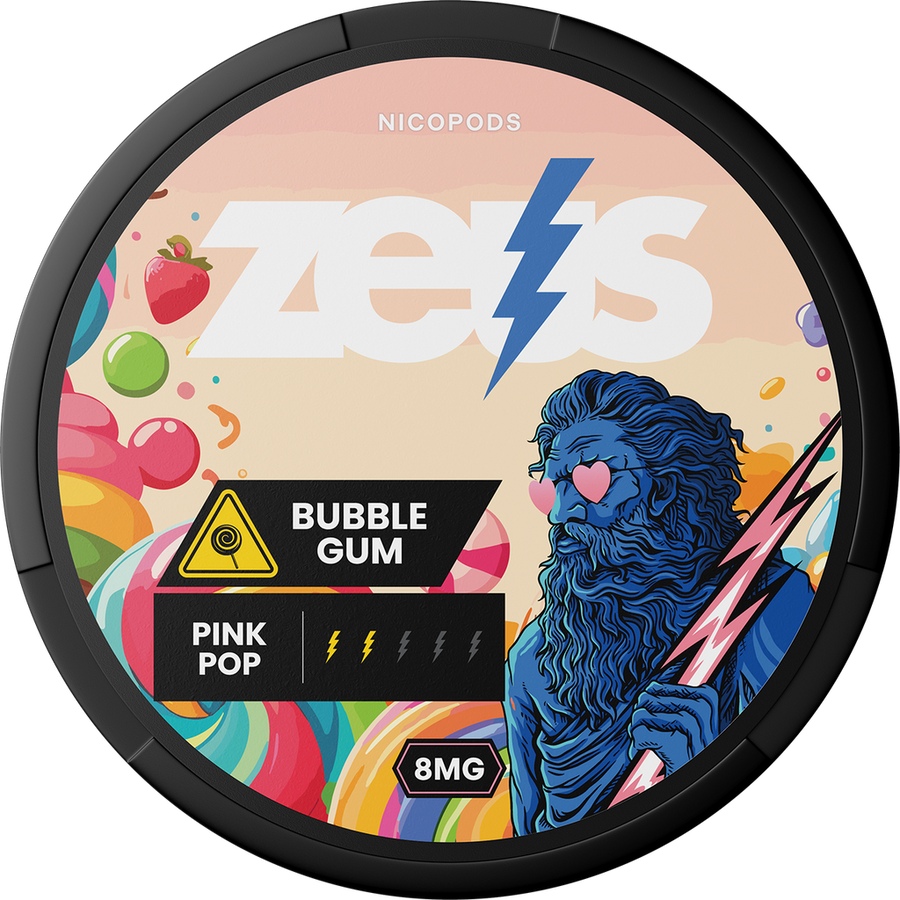 ZEUS BUBBLEGUM LIGHT 8MG